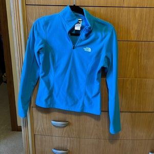 Blue XS North Face quarter zip fleece